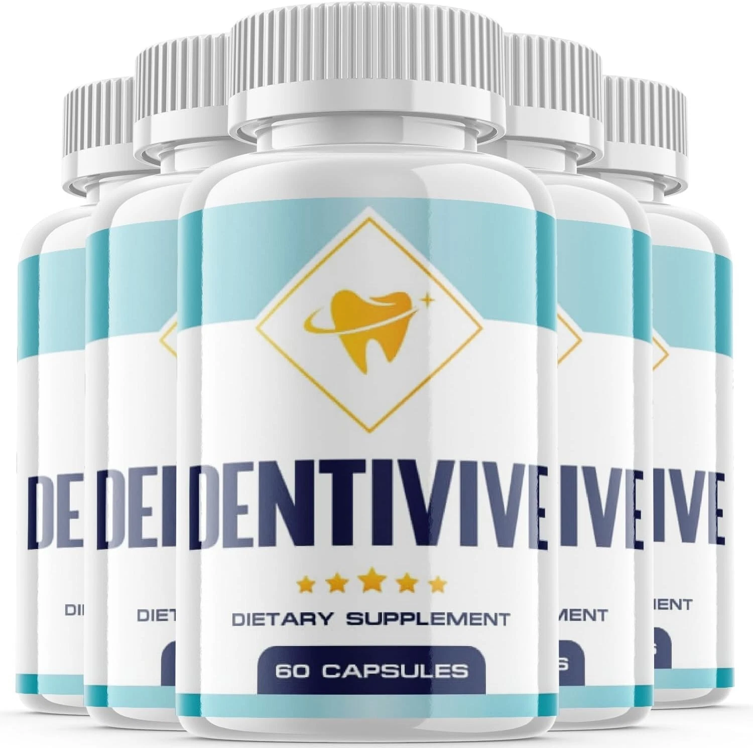 (5 Pack) Dentivive Dental Supplement Pills - For Teeth Health & Gums Repair