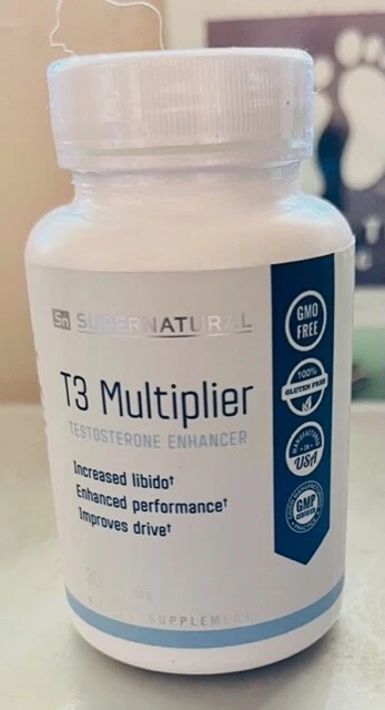 Supernatural T3 MULTIPLIER (30 Caps) Testosterone & Libido Booster - 12/2025!