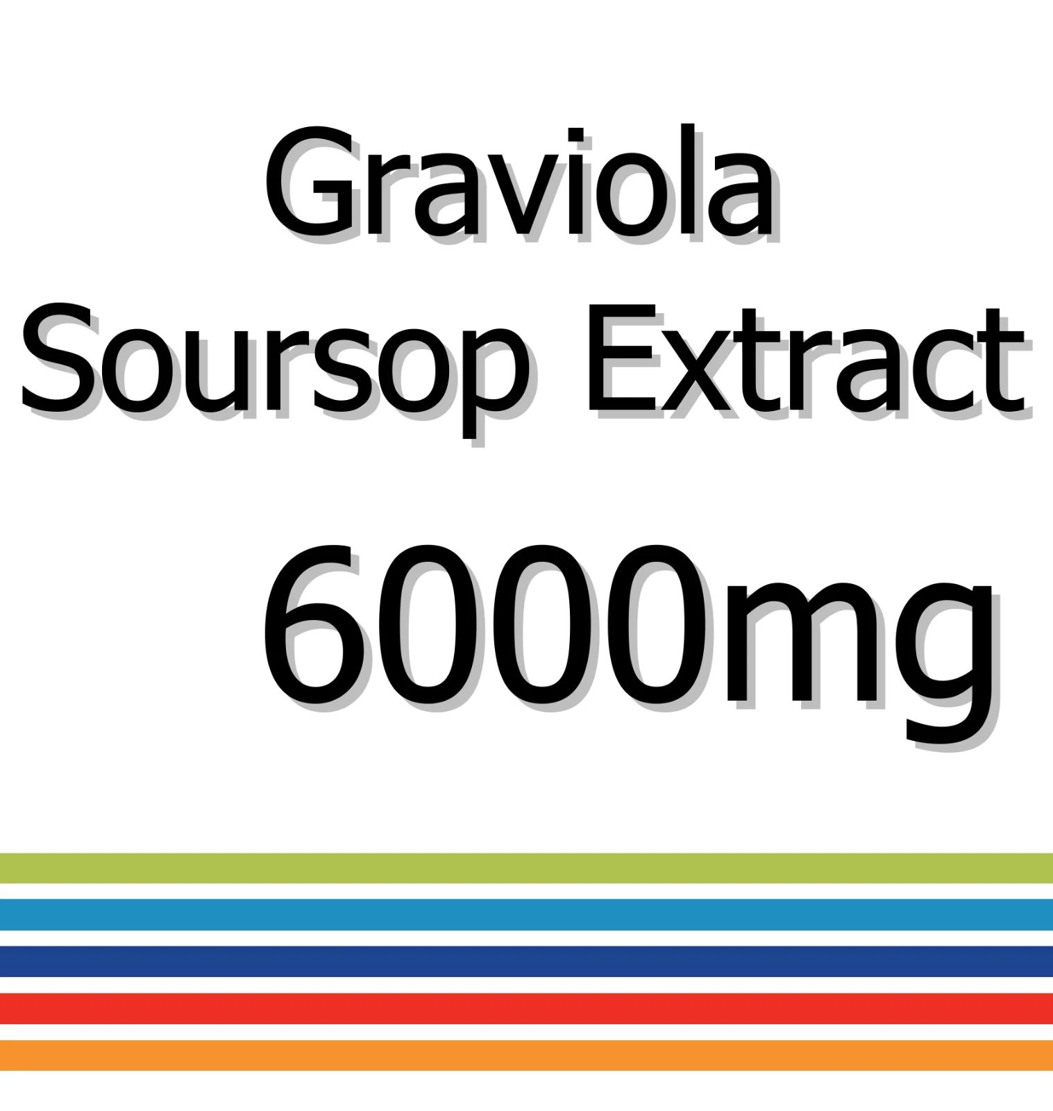 Graviola Soursop Extract 6000mg x 30 Tablets - AntiInflammatory Effects