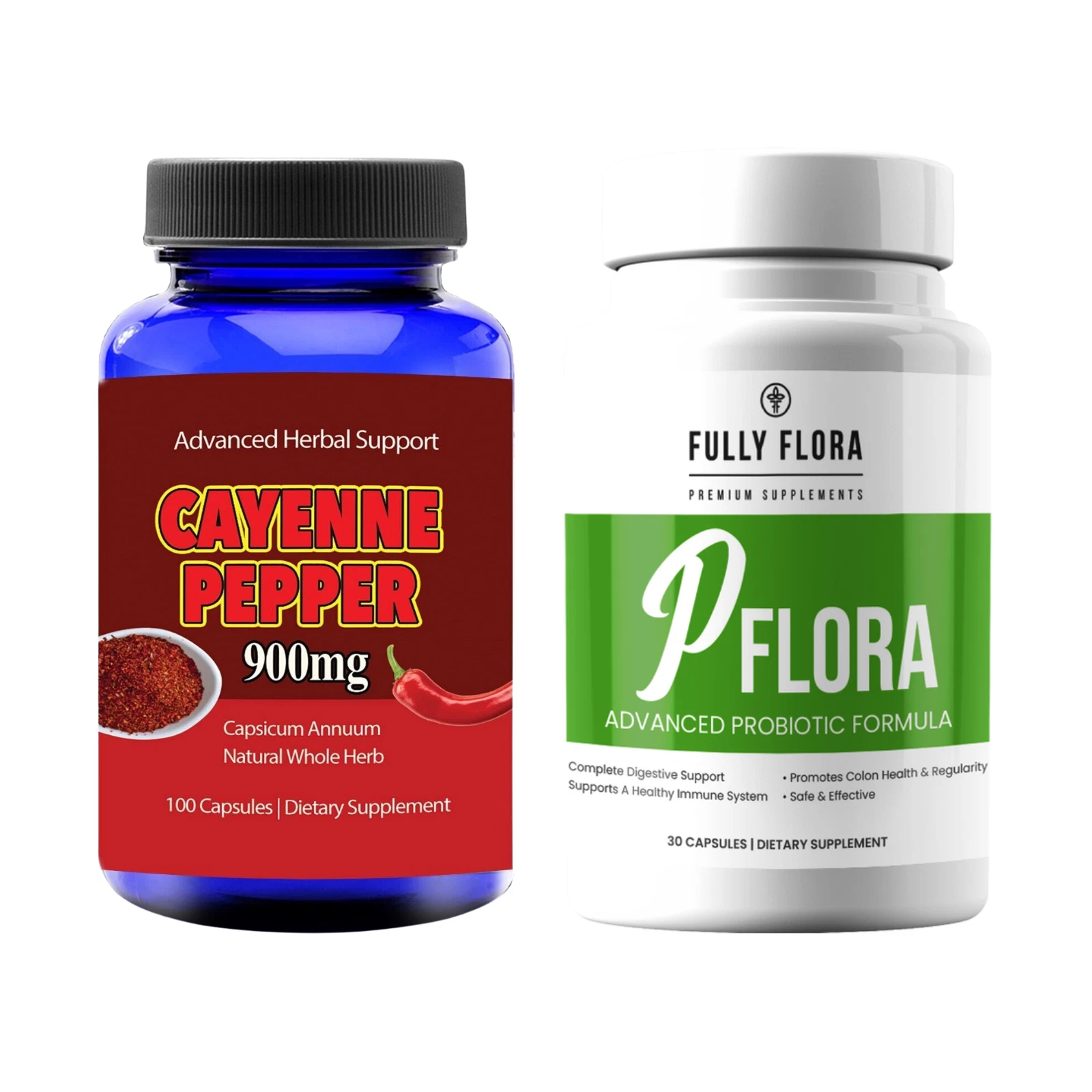 Cayenne Pepper Weight Loss Diet Pills PFlora Probiotic Immune Health Supplements
