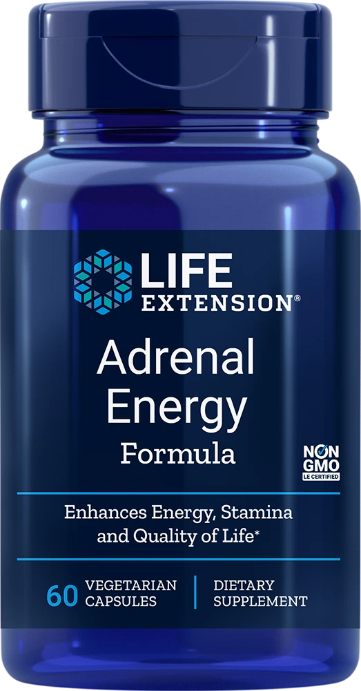 Life Extension ADRENAL ENERGY FORMULA 60 VegCaps