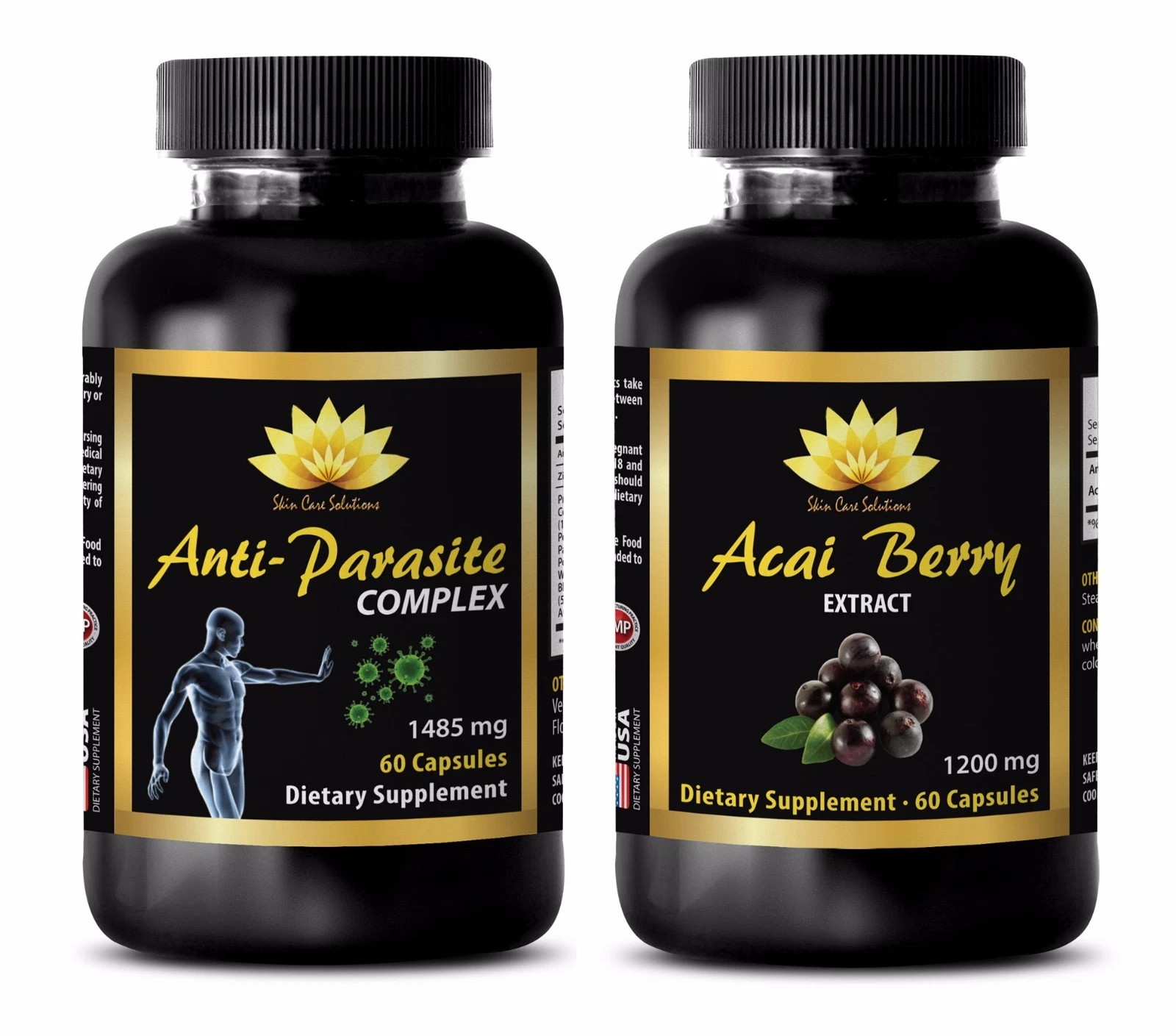 Parasite and worm cleanse for humans - ANTI PARASITE – ACAI BERRY EXTRACT -COMBO