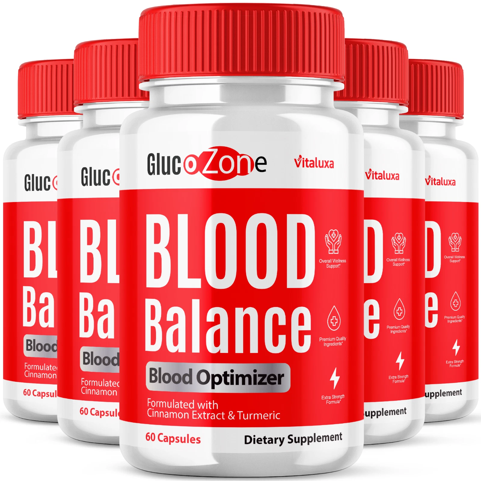 (5 Pack) Glucozone Advanced Blood Health Support Formula (300 Capsules)