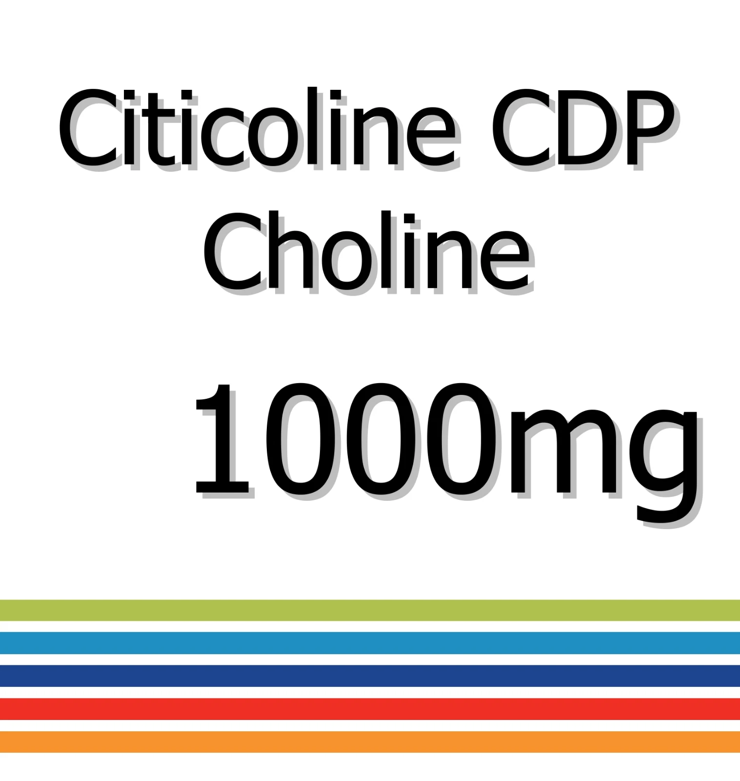 Citicoline CDP Choline 1000mg x 90 Tablets - Reduced Stress