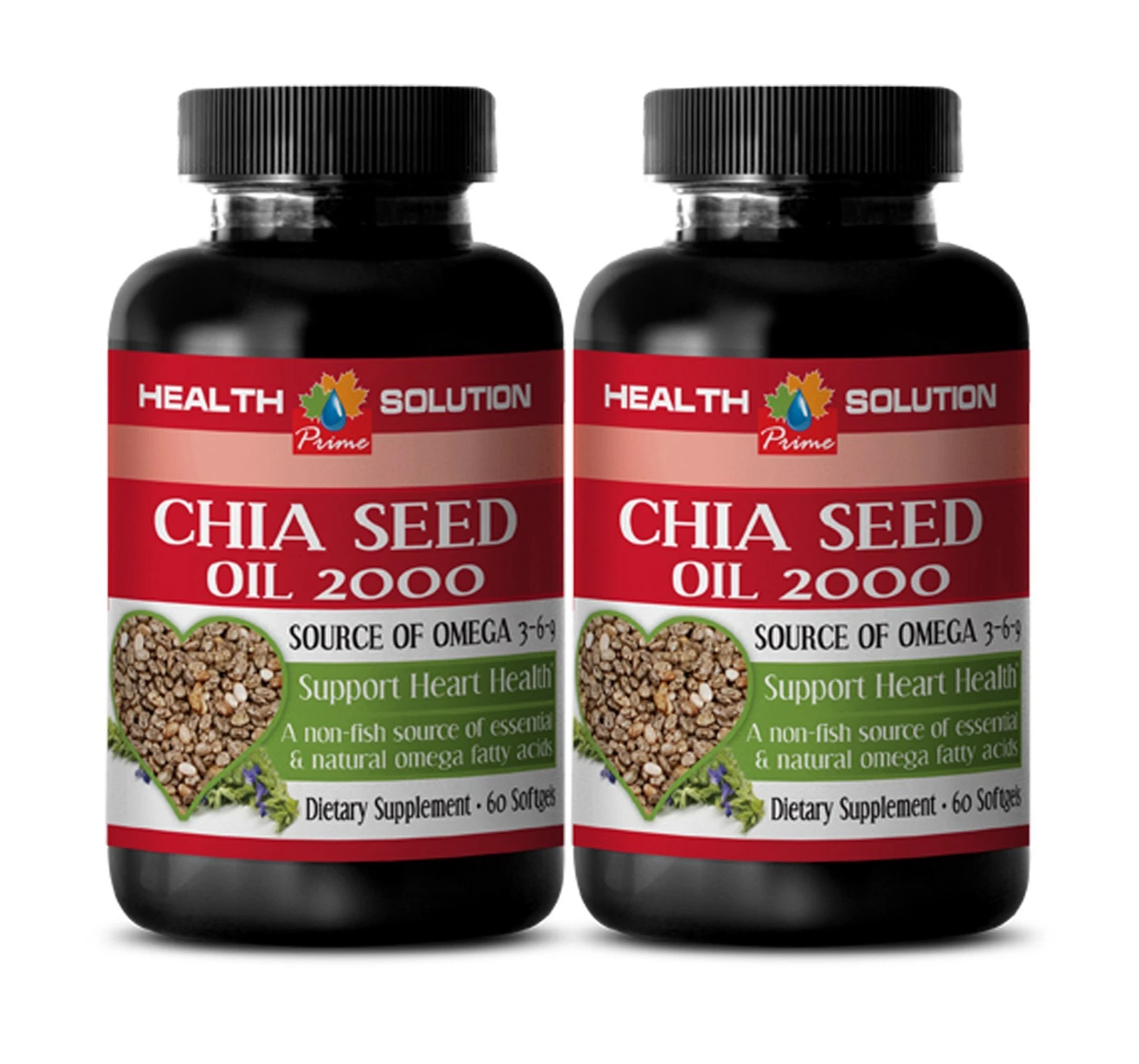 fat loss burner - CHIA SEED OIL 2000 - chia seed oil pills - 2 Bottles (120)