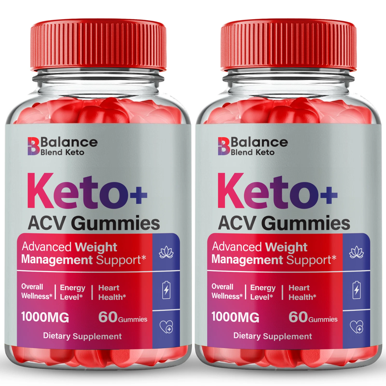 (2 Pack) Balance Blend Keto ACV Gummies, Balance Blend for Advanced Weight Loss