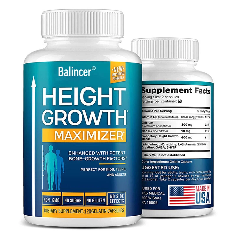 Height Enhancer Growth enhancement Capsules To Be Taller Growth Supplement