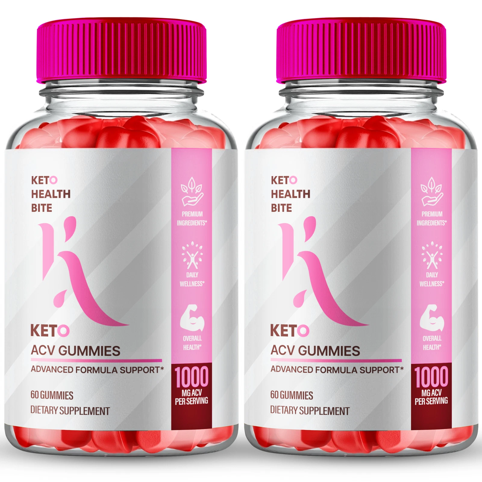 (2 Pack) Keto Health Bite ACV Gummies, KetoHealthBite Advanced Weight Loss Gummy