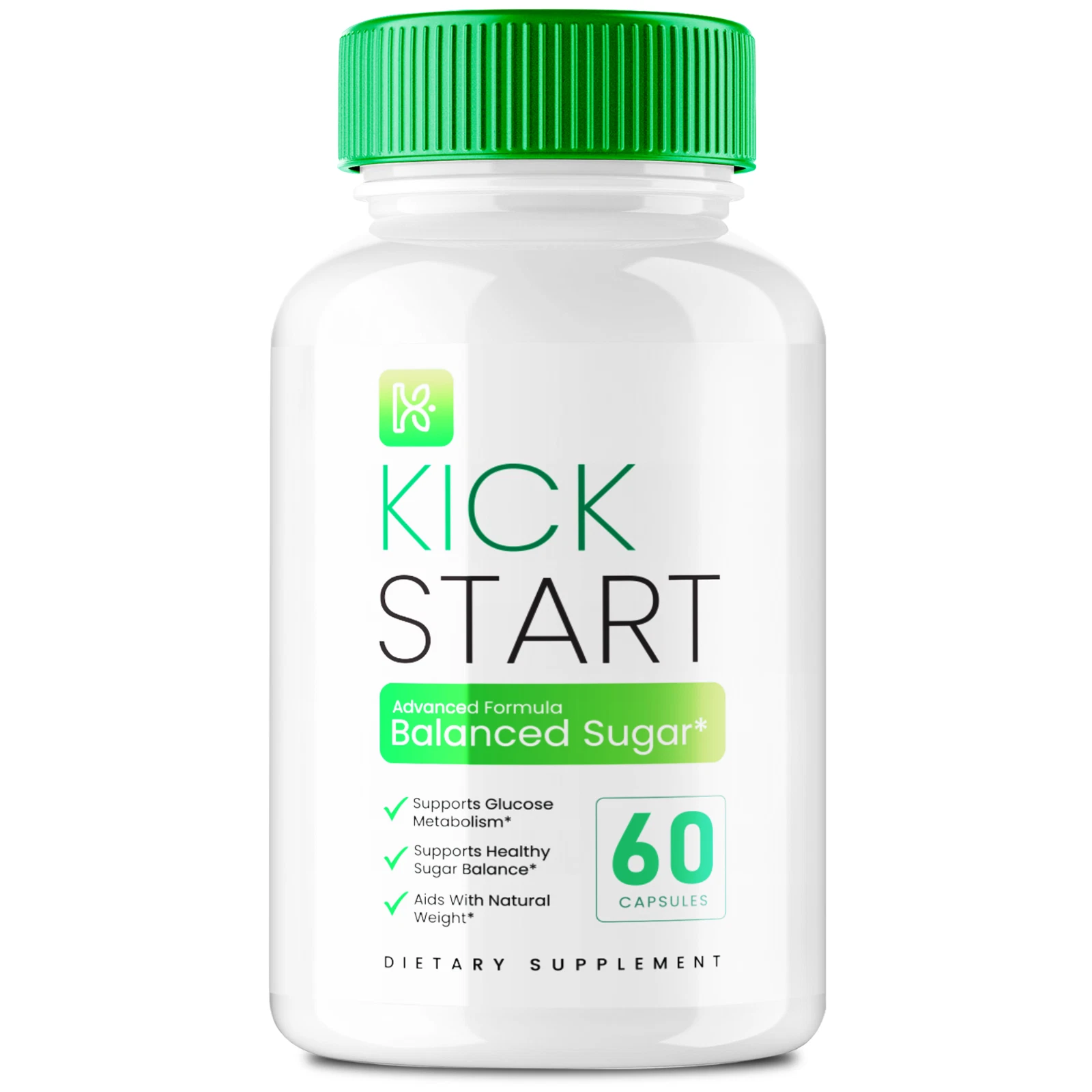 Kick Start Blood Capsules, KickStart Balanced Sugar Supplement Pills 60ct