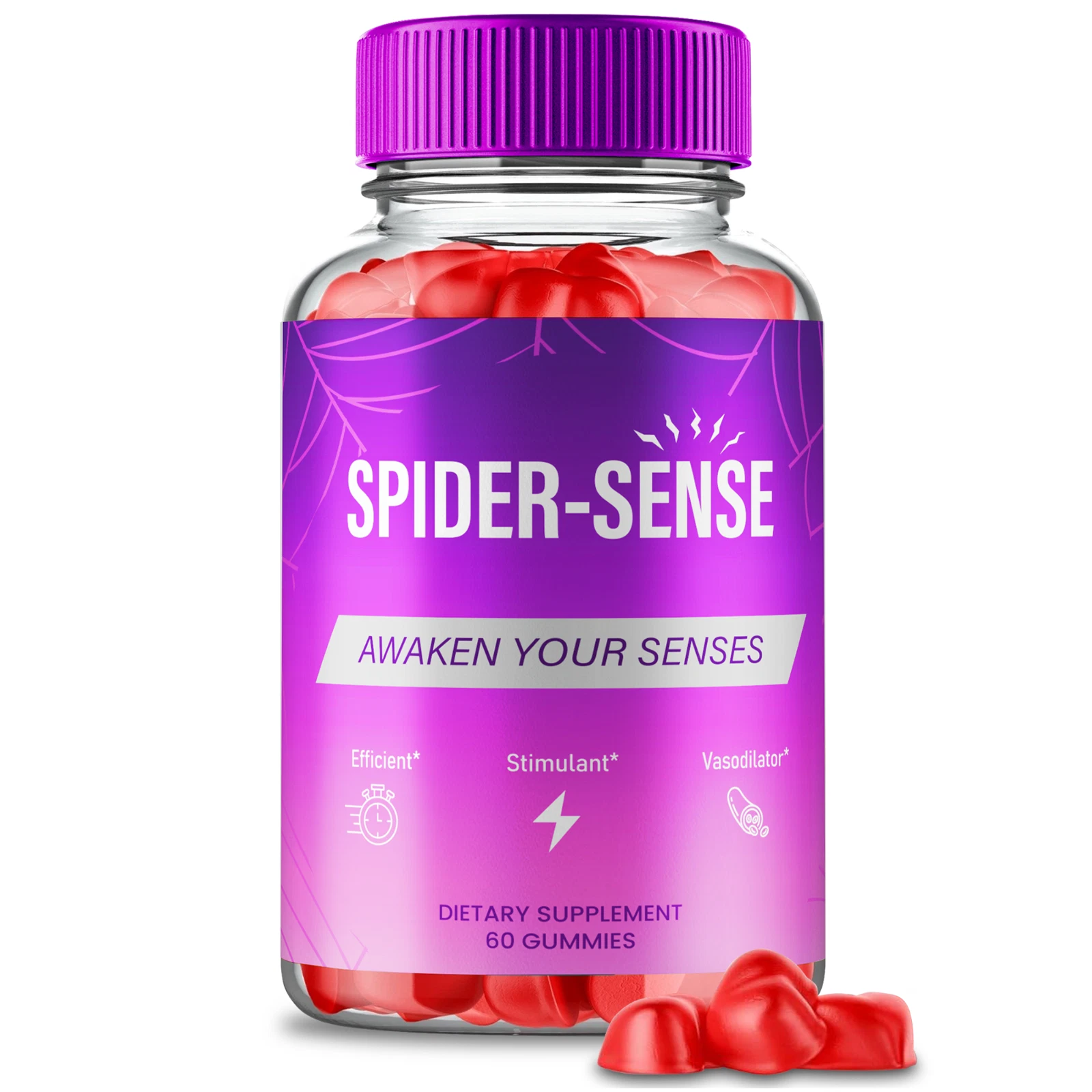 Spider Sense Men Gummies, SpiderSense Advanced Male Performance Gummies 60ct