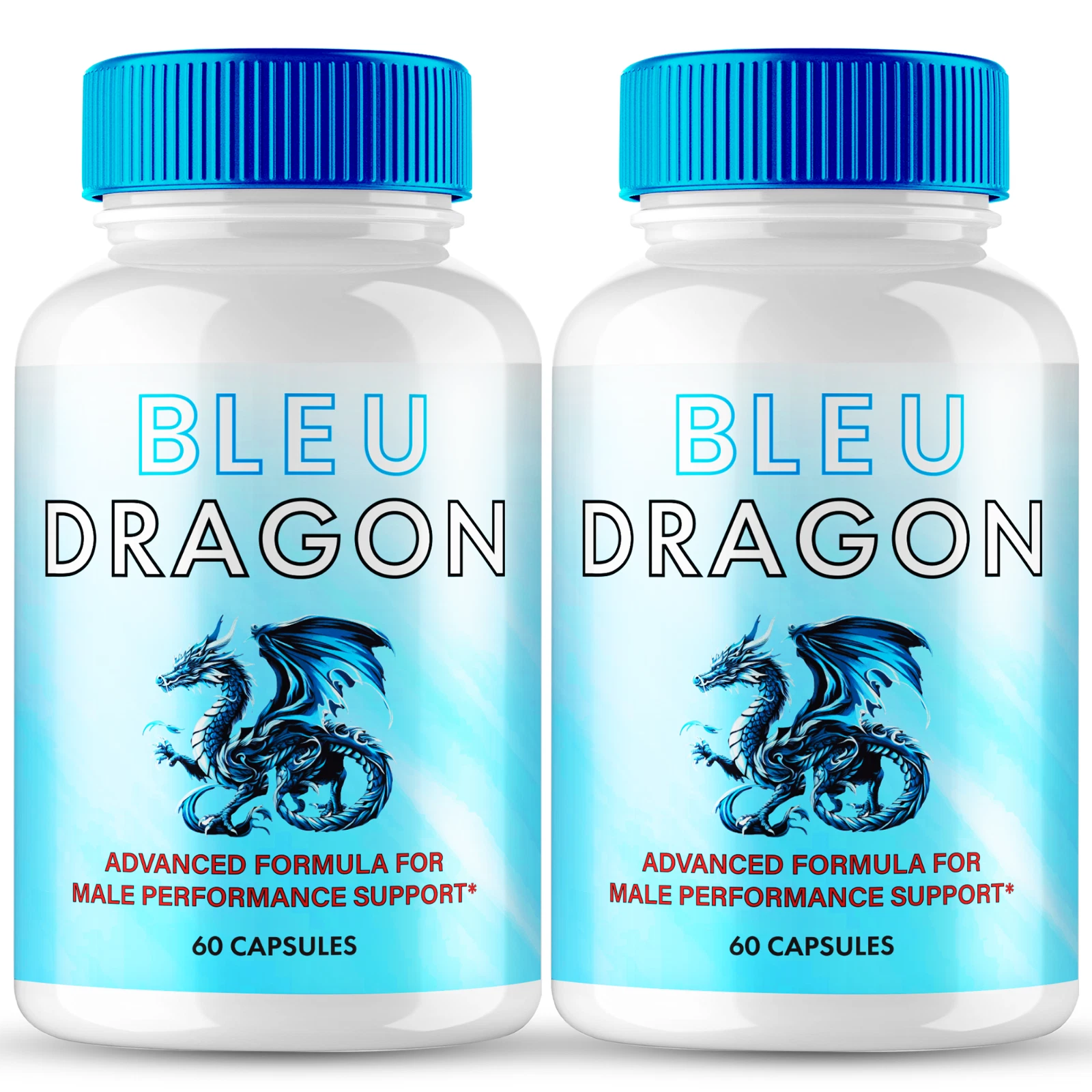 (2 Pack) Bleu Dragon Male Health Pills to Boost Stamina and Energy Levels
