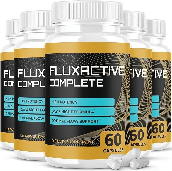 Fluxactive Complete Prostate Health Day & Night Supplements (300 Capsule) 5-Pack