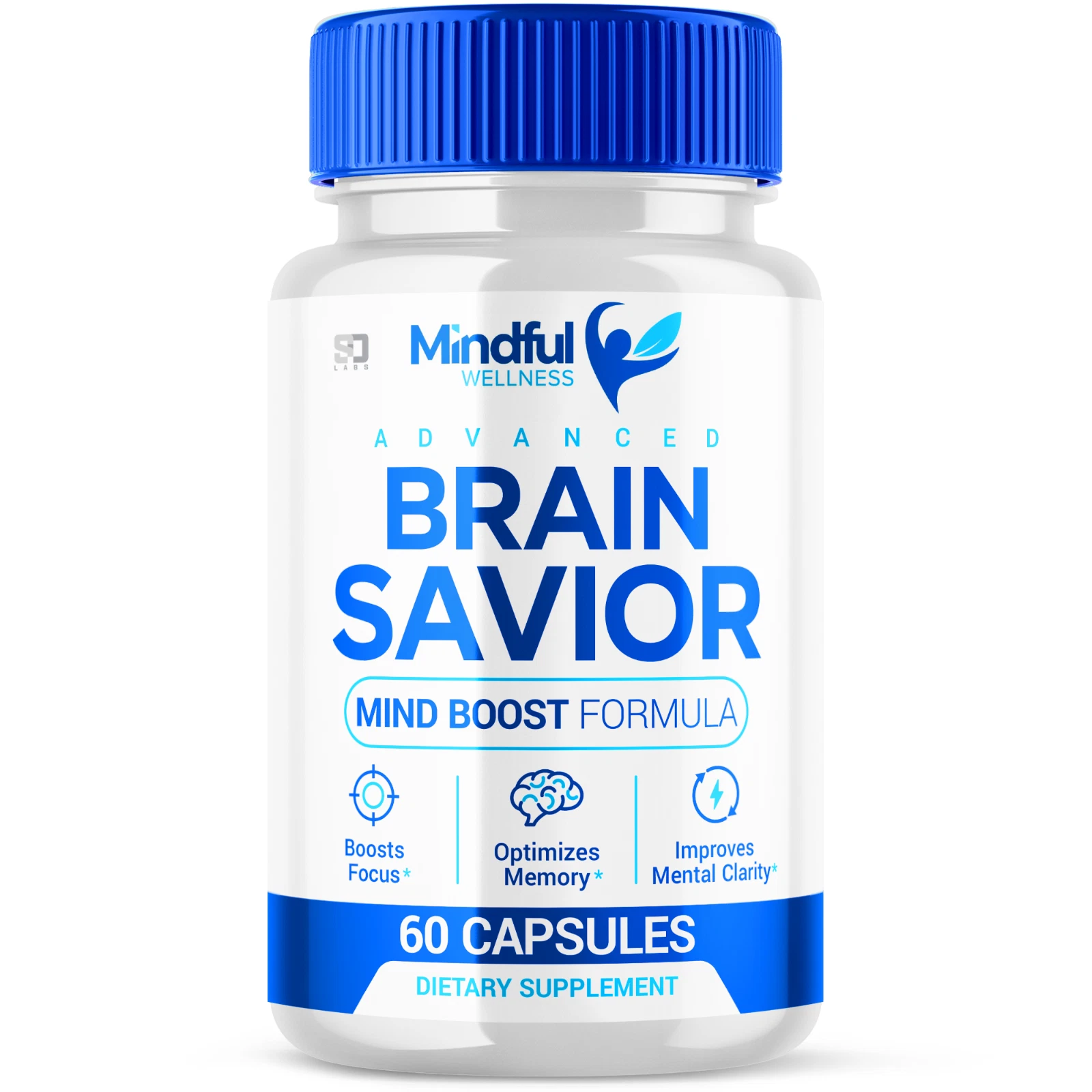 Mindful Wellnes Brain Savior Nootropic, Brain Booster for Memory & Focus 1 Pack