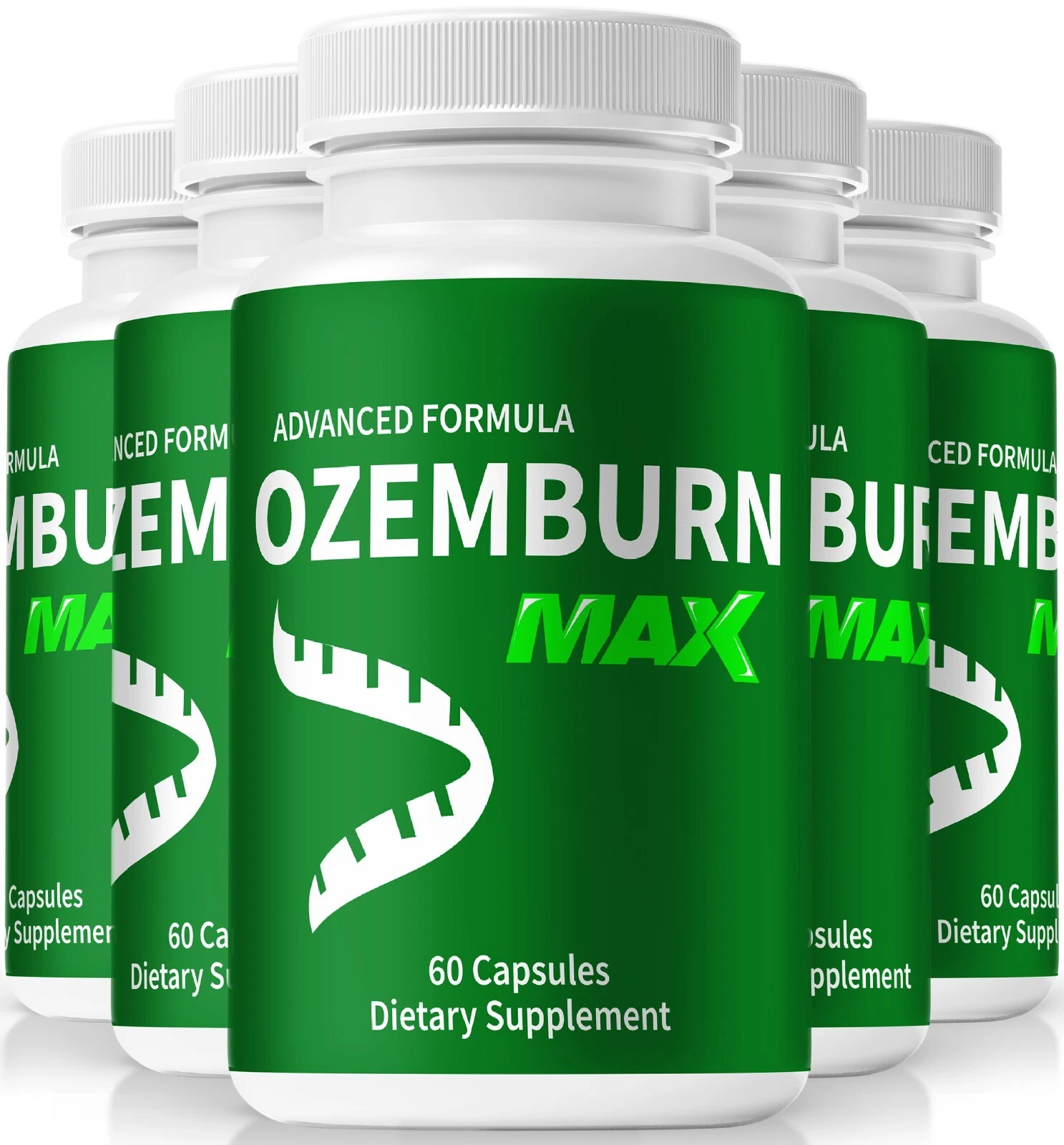 (5 Pack) OzemBurn Max Weight Loss Pills, OzemBurn Max Advanced Support Formula