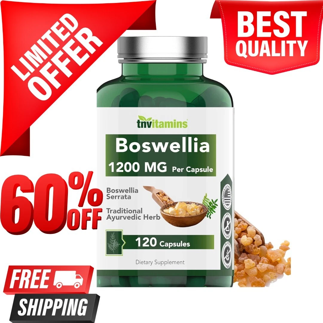 Boswellia Serrata Herbal Extract Capsules 1200 Mg Capsule-USA