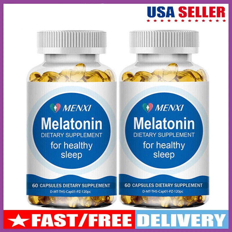 Melatonin Capsules，RELAXIUM SLEEP - Dietary Supplement for Better Sleep 120 Caps