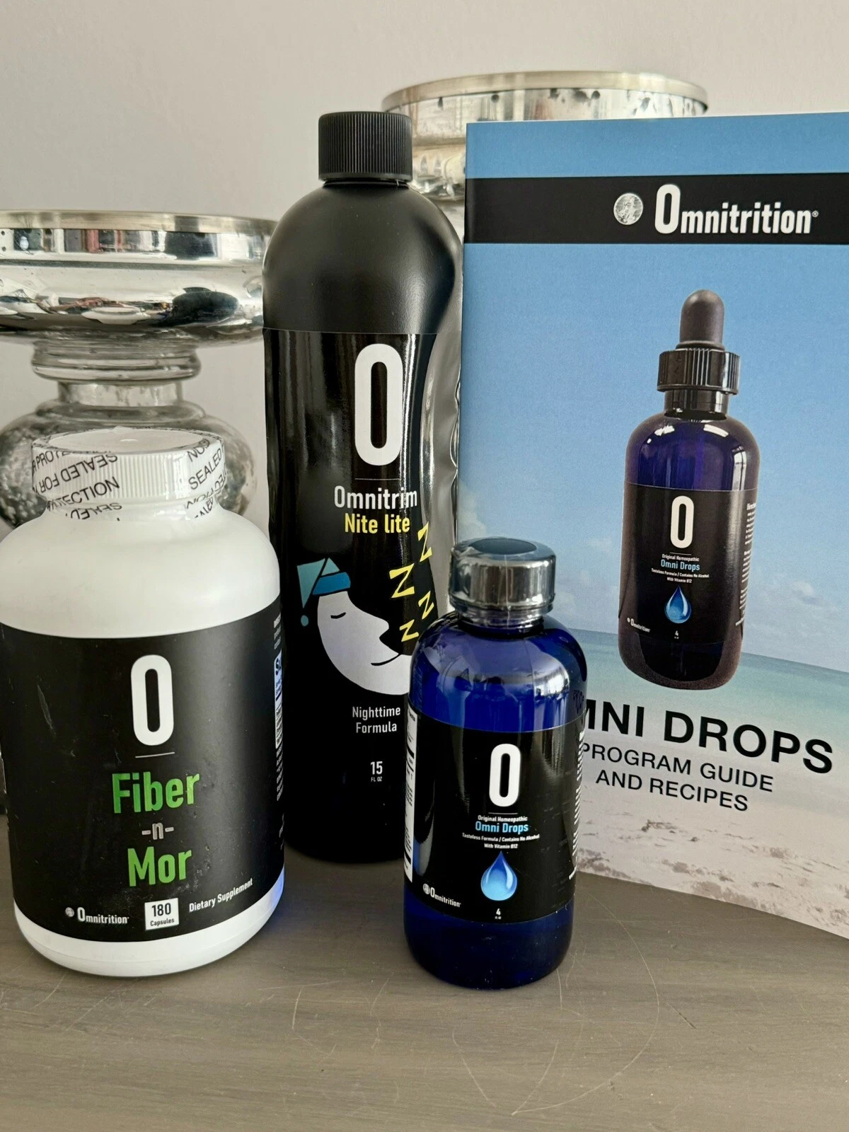 OMNITRITION Omni-Drops, Nite Lite, Fiber FRESH Expiration 2027 - Starter Bundle