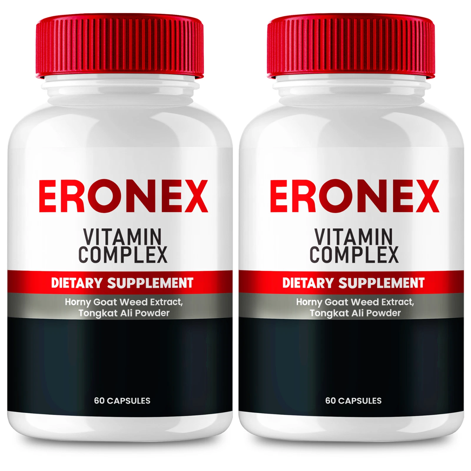 (2 Pack) Eronex Male Pills - Male Vitality Support Supplement - 120 Capsules