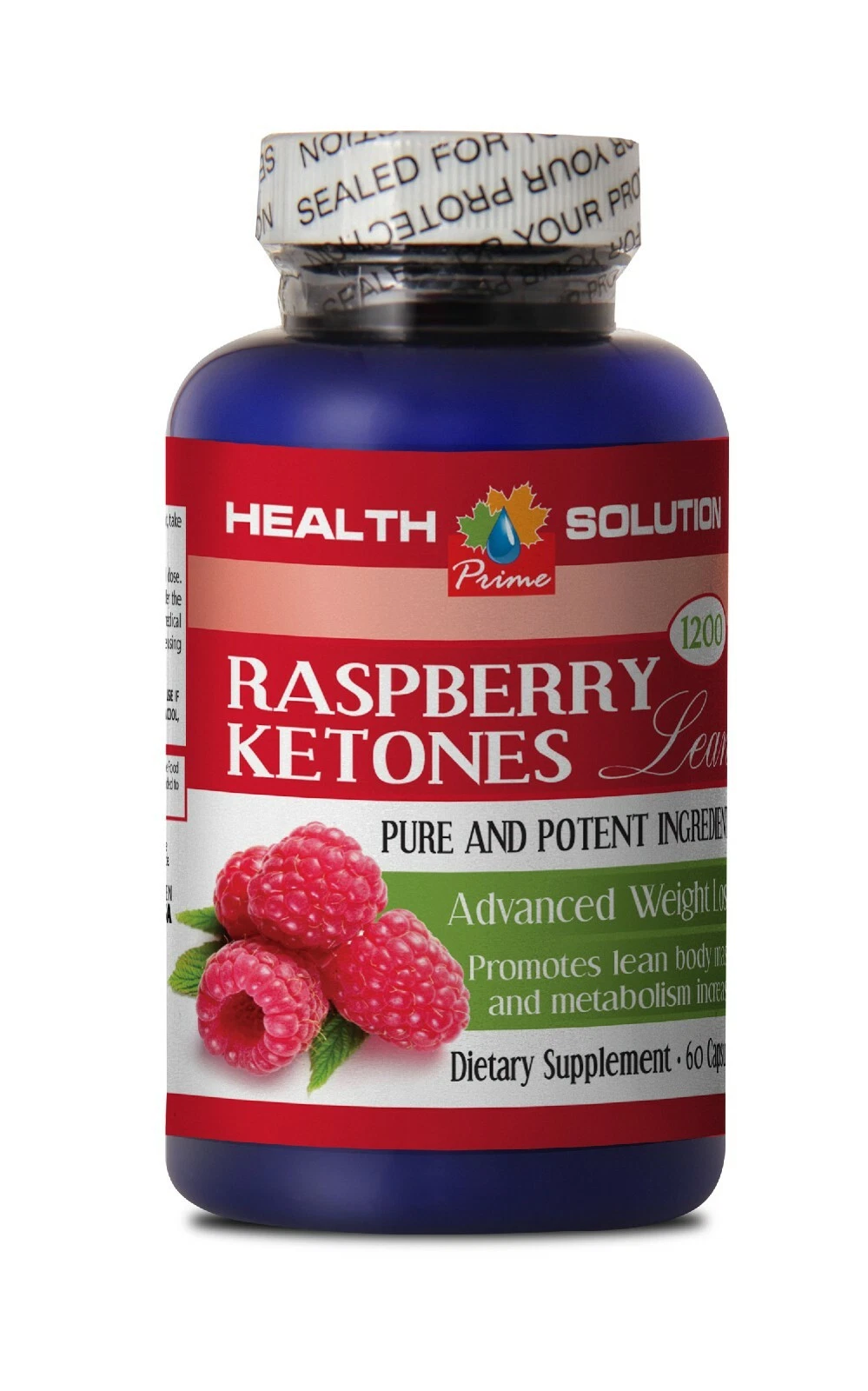Advanced Weight Loss Formula - RASPBERRY KETONE 1200mg - 1 Bottle 60 Capsules