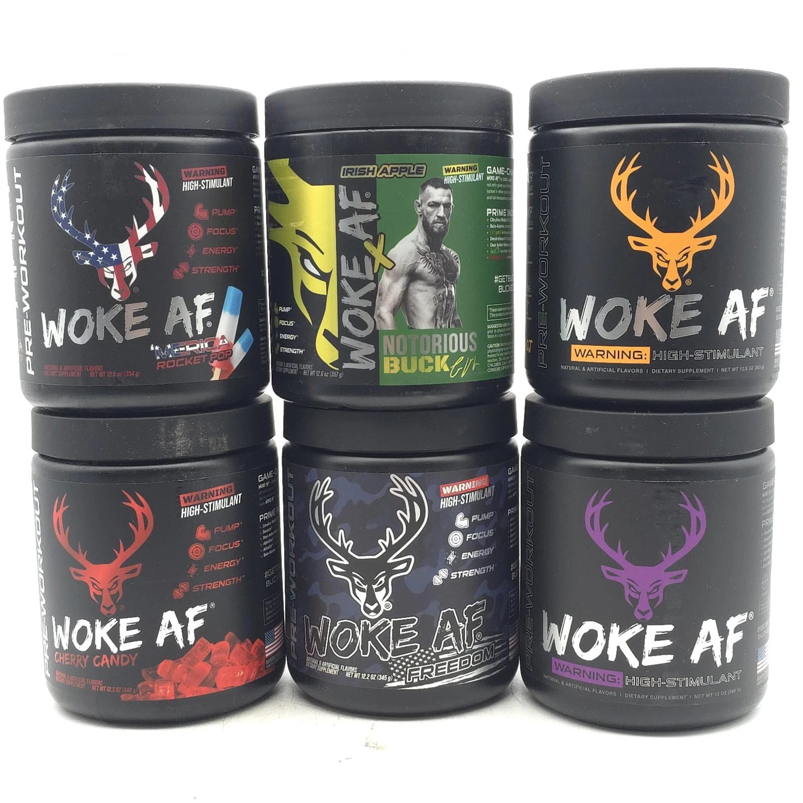BUCKED UP WOKE AF HIGH STIMULANT PRE-WORKOUT Energy Pump 30 Servings Pick Flavor