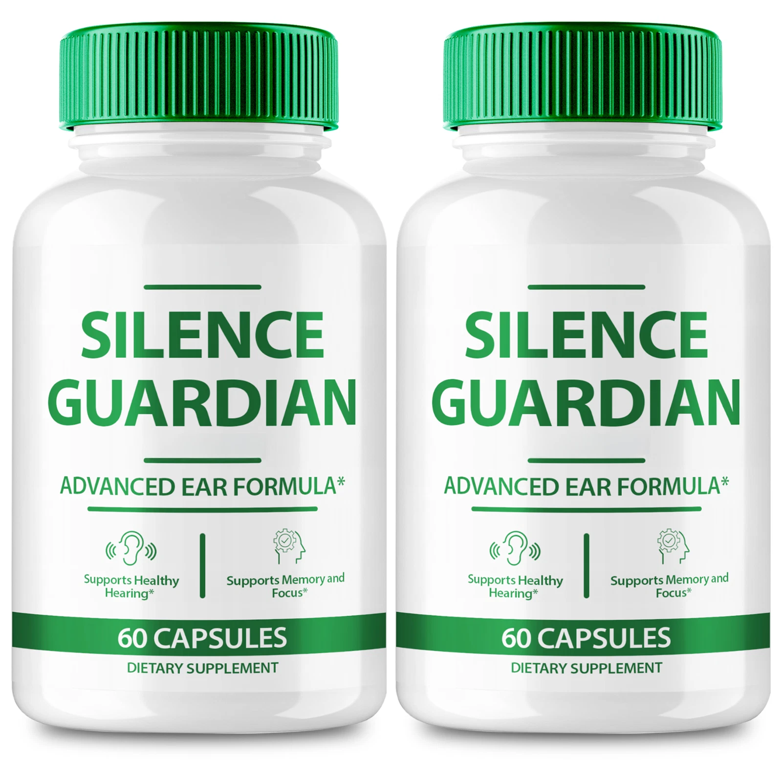 (2 pack) Silence Guardian for Tinnitus - Hearing Ringing Relief Support Pills