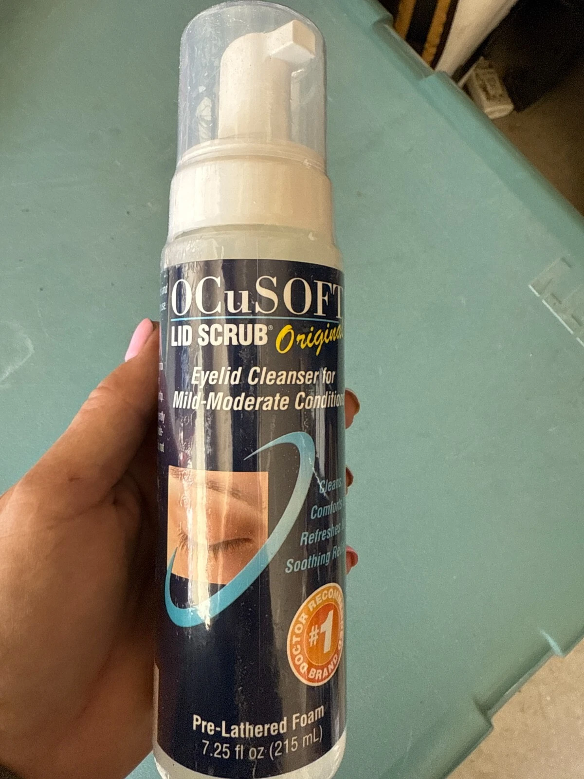 Authentic Ocusoft lid scrub original 7.25 oz exp 6/26