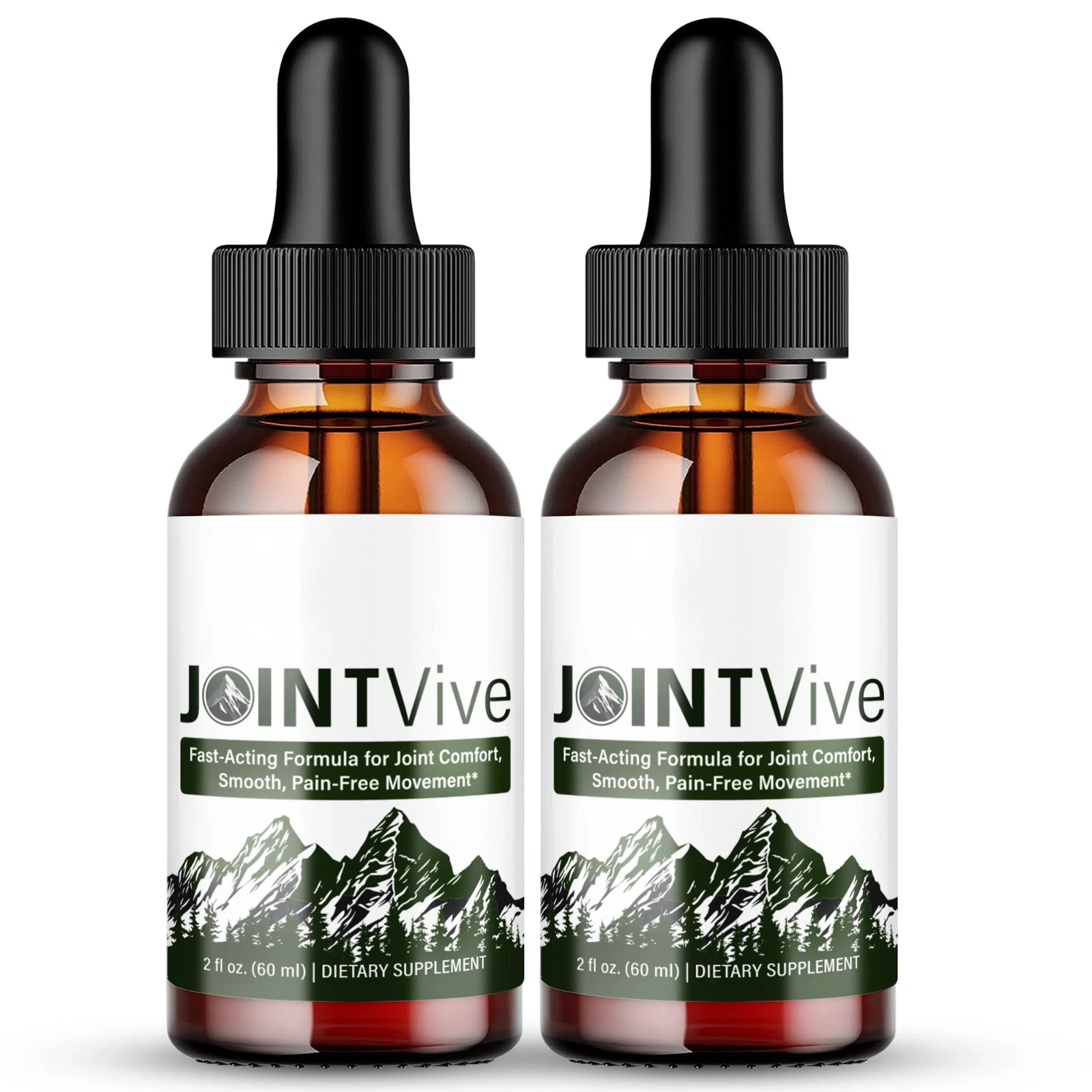 (2 Pack) JointVive for Joint Support Drops to Fortify Bones & Movement Droppers