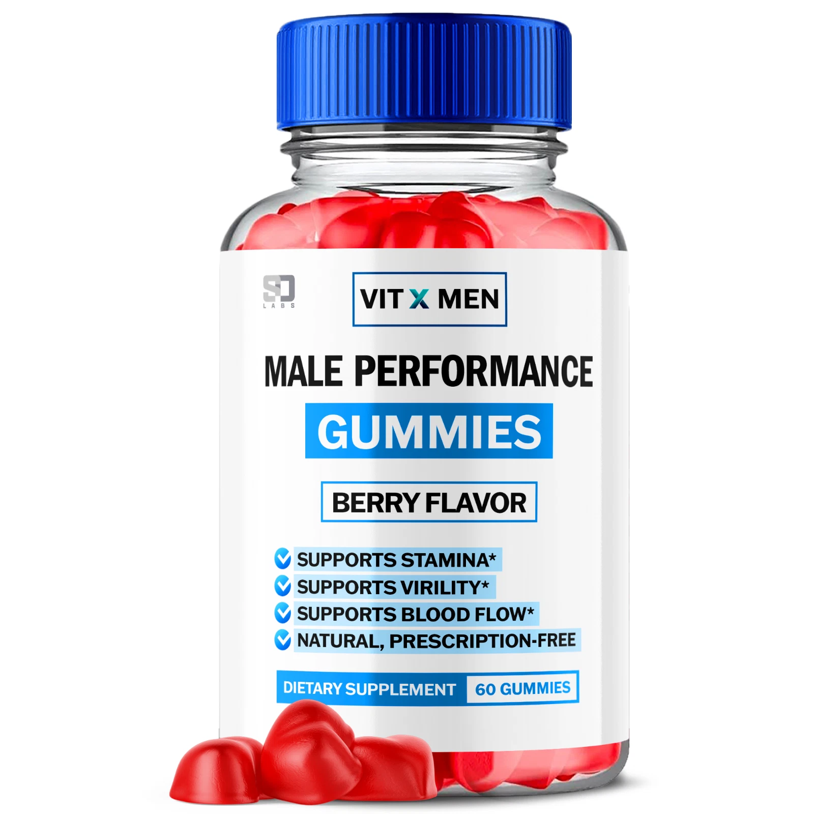 (1 Pack) VitXMen Gummies For Men - Advanced Formula Vitamin Supplement 60 Gums