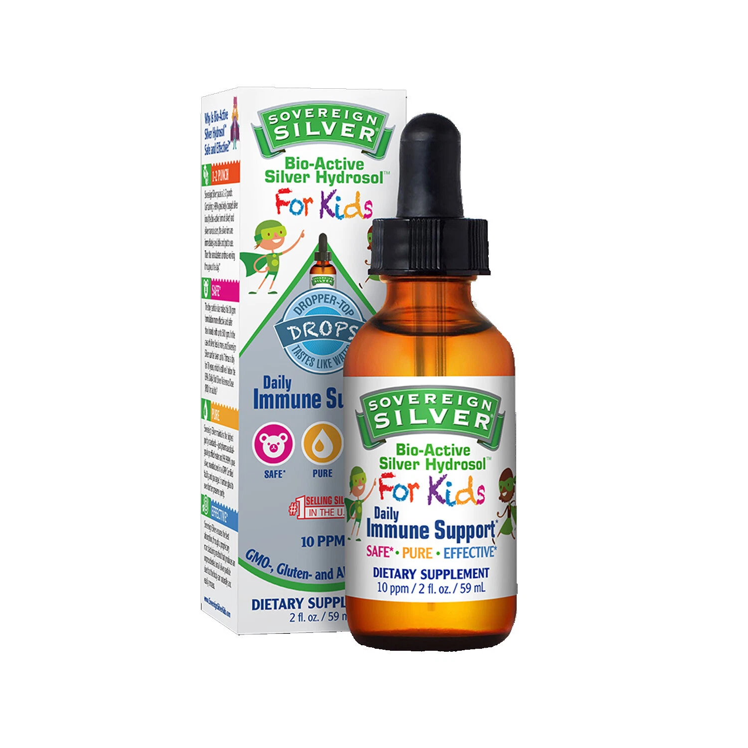 Sovereign Silver Kids Dropper, 2 Ounces