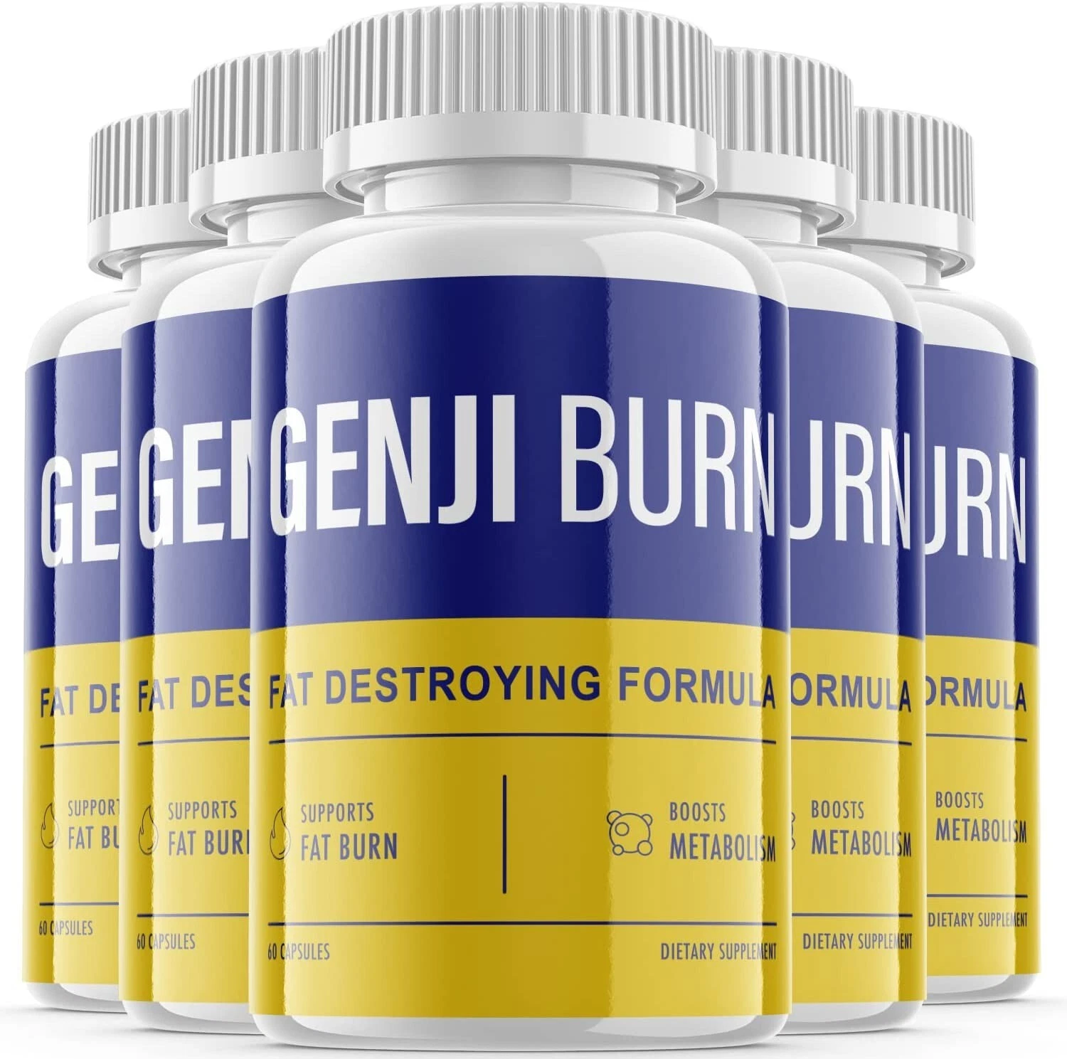 (5 Pack) Genji Burn keto Pills - Support Weight Loss, Help Fat Burn-300 Capsules