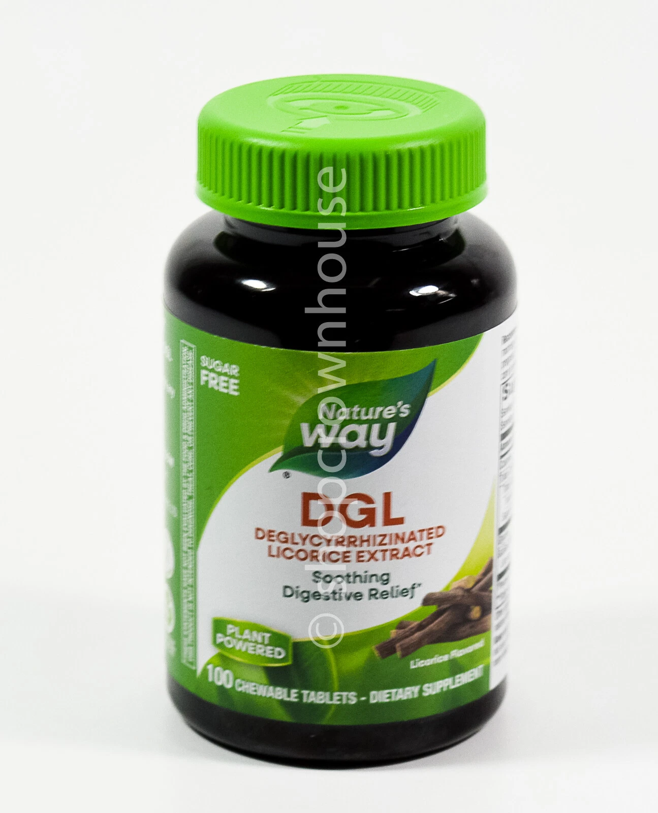 Natures Way DGL 100 sugar free CHEWABLE tablets Digestive Relief 04/2027