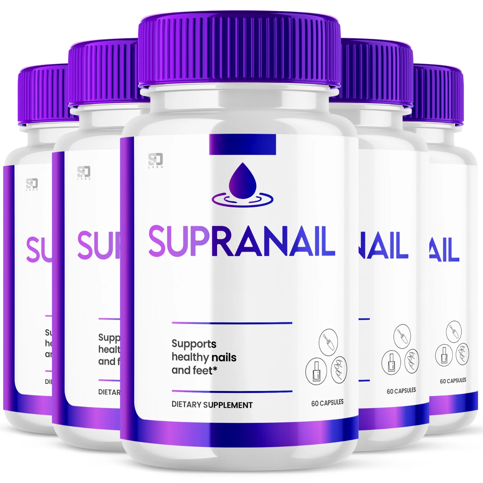 (5 Pack) Supranail Supplement Pills - Support Healthy Nails & Hair Growth 300ct