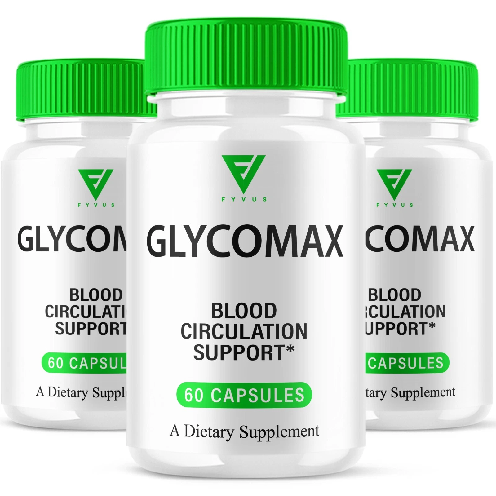 (3 Pack) GlycoMax Blood Support Supplement, Glyco Max Capsules (180 Capsules)