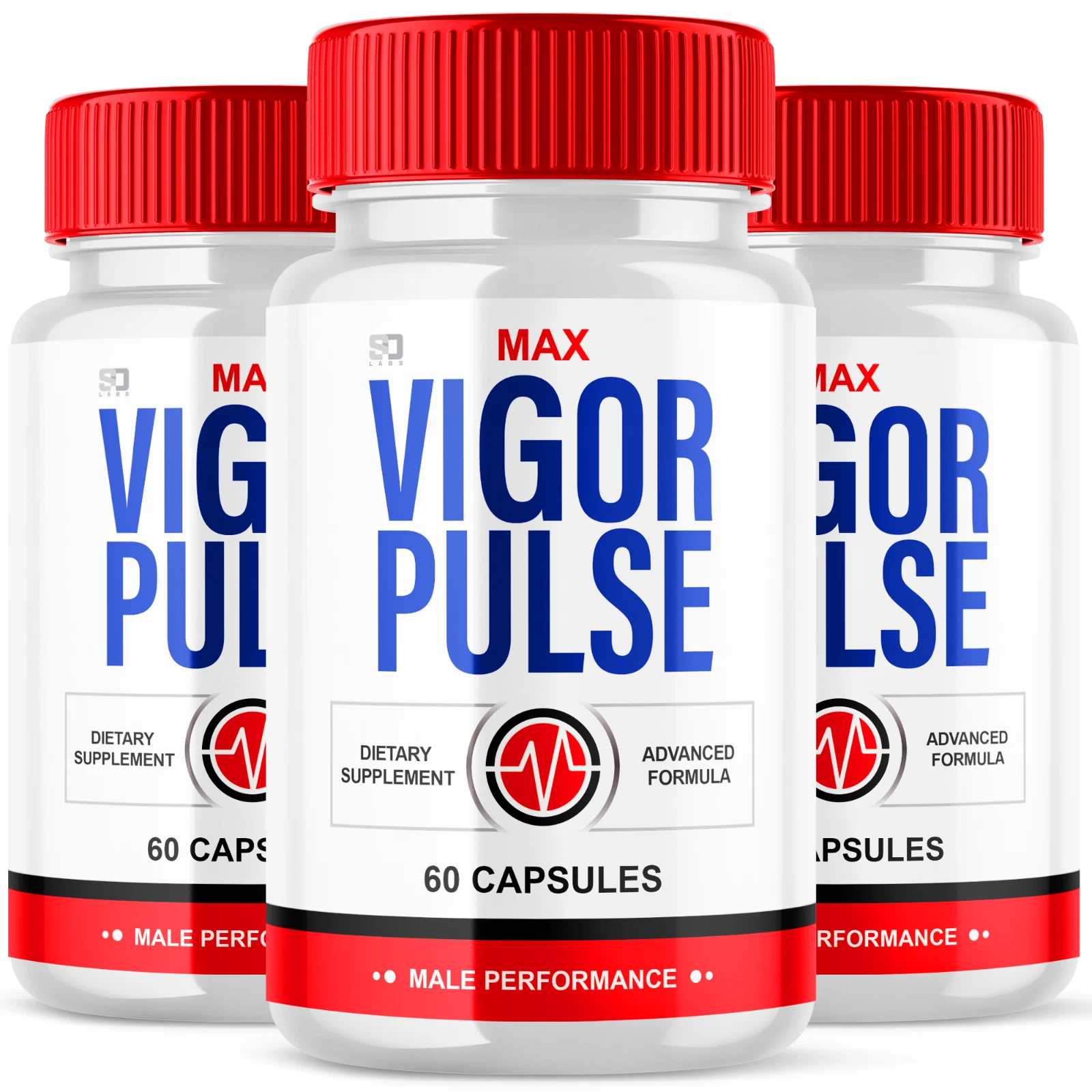 Max Vigor Pulse Male Health Support - Enhance Vitality and Drive (3 Pack)