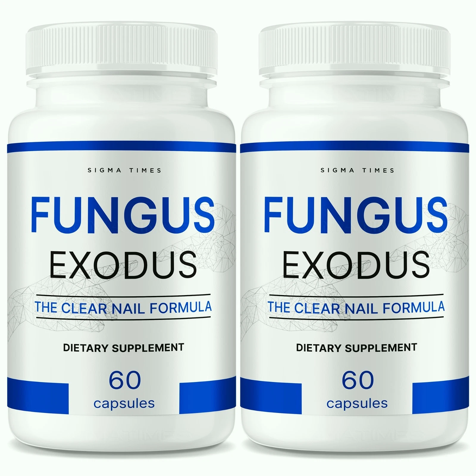 (2 Pack) Fungus Exodus Pills to Combat Toenail Fungus and Restore Nail Health