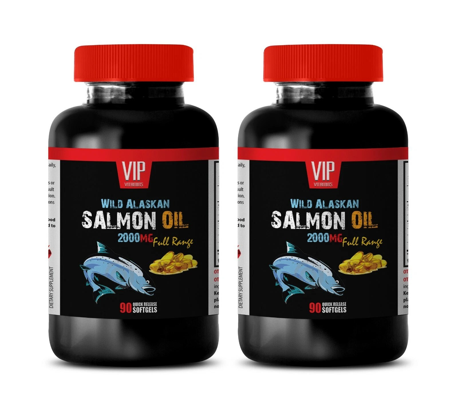 omega 3 fatty acids - WILD SALMON OIL 2000mg - natural appetite suppressant 2B