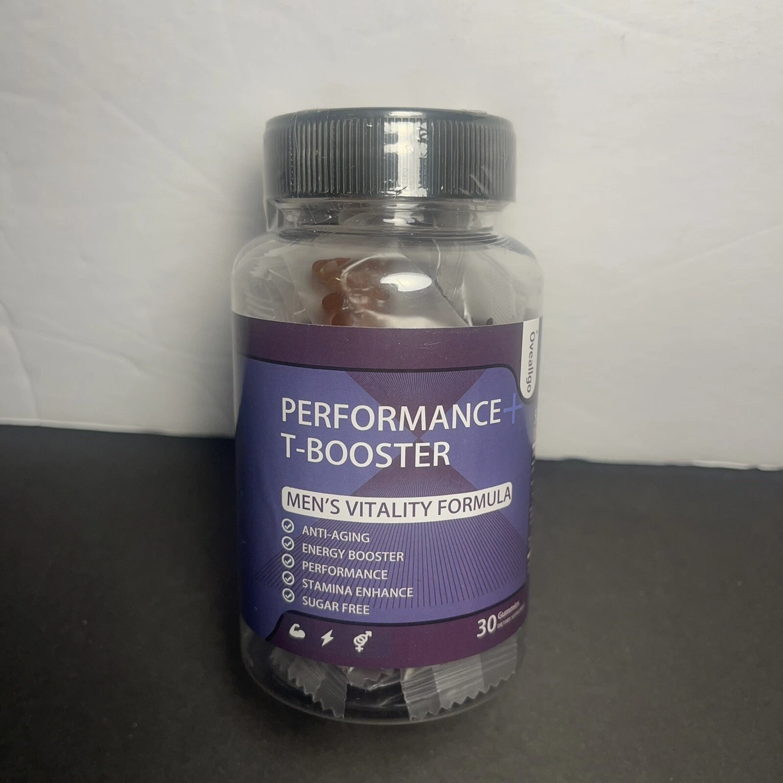 Oveallgo Active Men Performance T-Booster Gummies 30 Count Energy Boost 7/2026