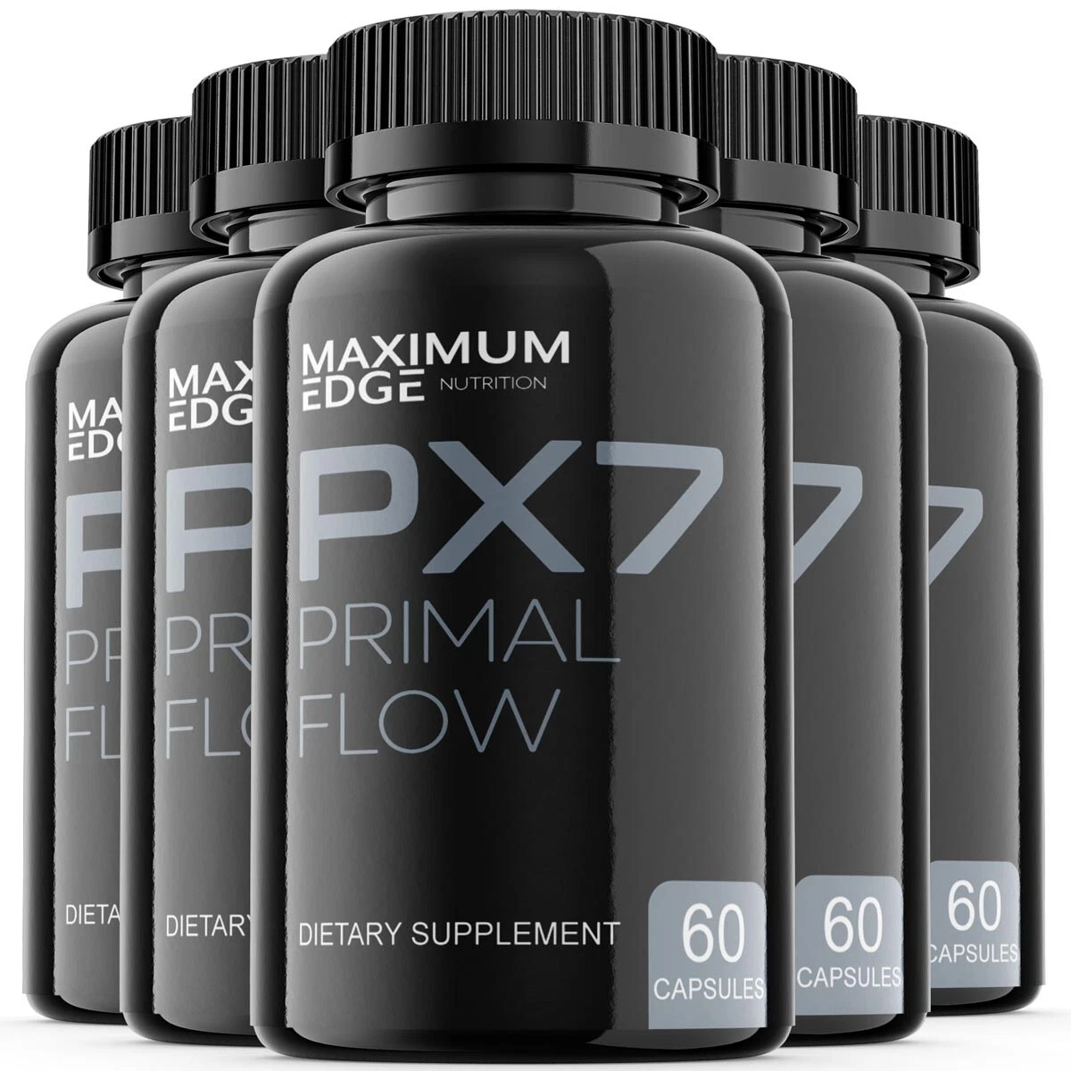 PX7 Primal Flow - Male Virility - 5 Bottles - 300 Capsules