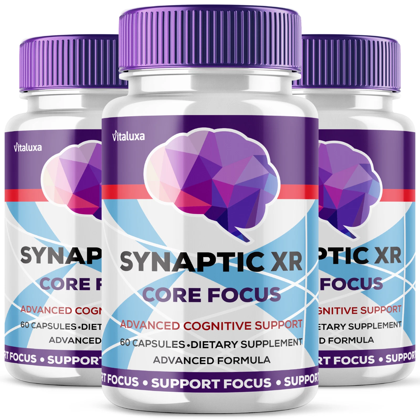 (3 Pack) Synaptic XR Core Focus Pill Cognitive Performance Focus (180 Capsules)