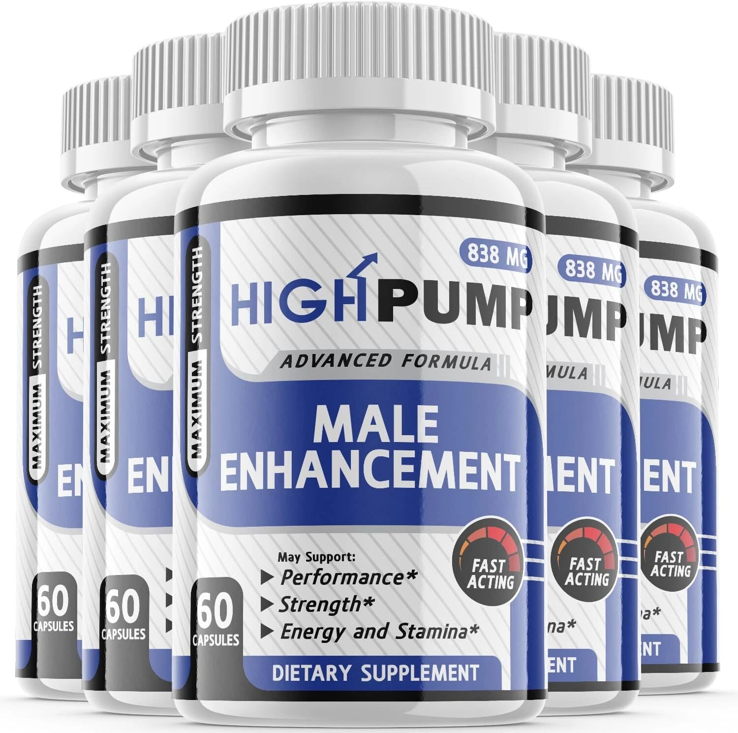 High Pump Men Pills - High Pump Male Vitality Support Supplement OFFICIAL -5Pack