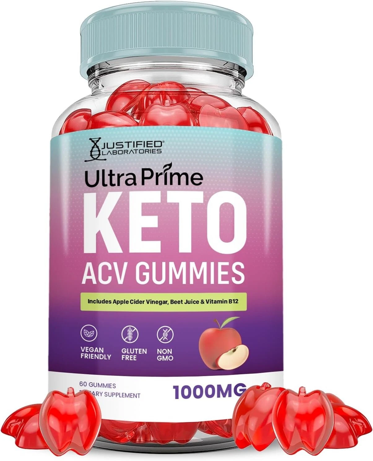 Ultra Prime Keto ACV Gummies 1000MG Apple Cider Vinegar 60 Gummys
