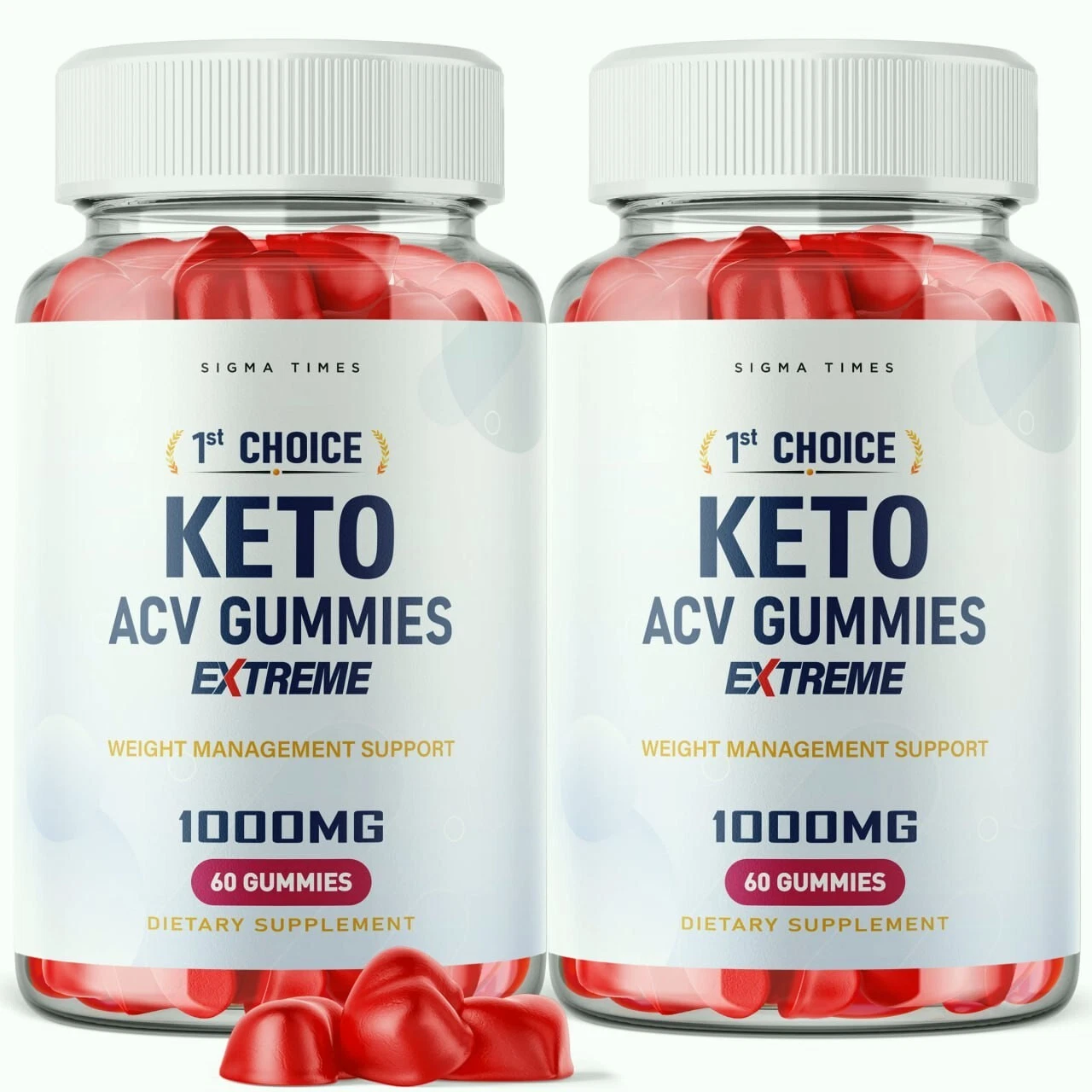 (2 Pack) 1st Choice Keto ACV Gummies- 1st Choice Keto Gummies for Weight Loss