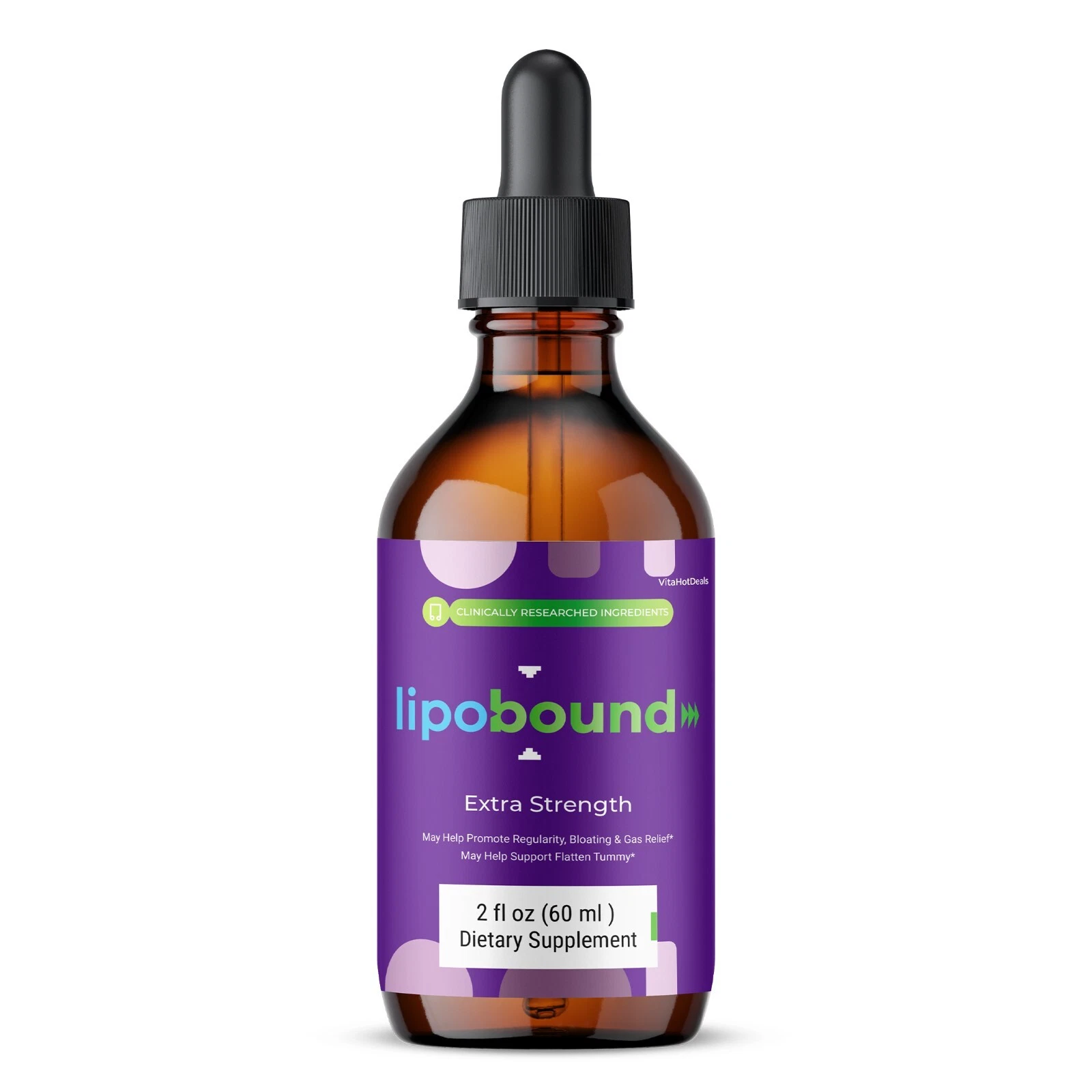 Lipobound Drops Liquid Supplement, All Natural Lipo Bound Supplement (1 Pack)