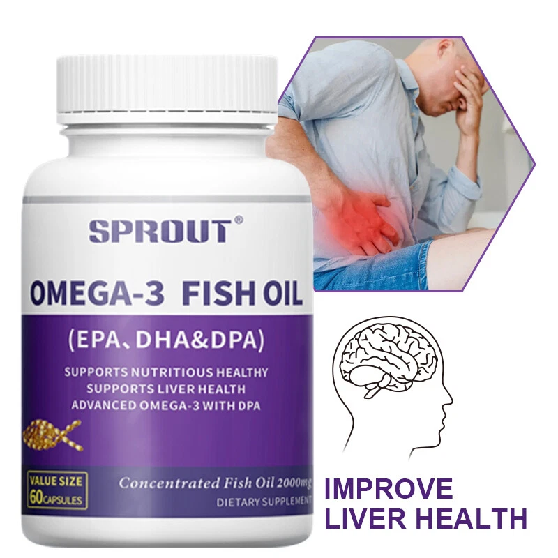 Advanced Omega-3 Fish Oil Capsules With DPA,EPA,DHA | Liver & Nutritious Healthy