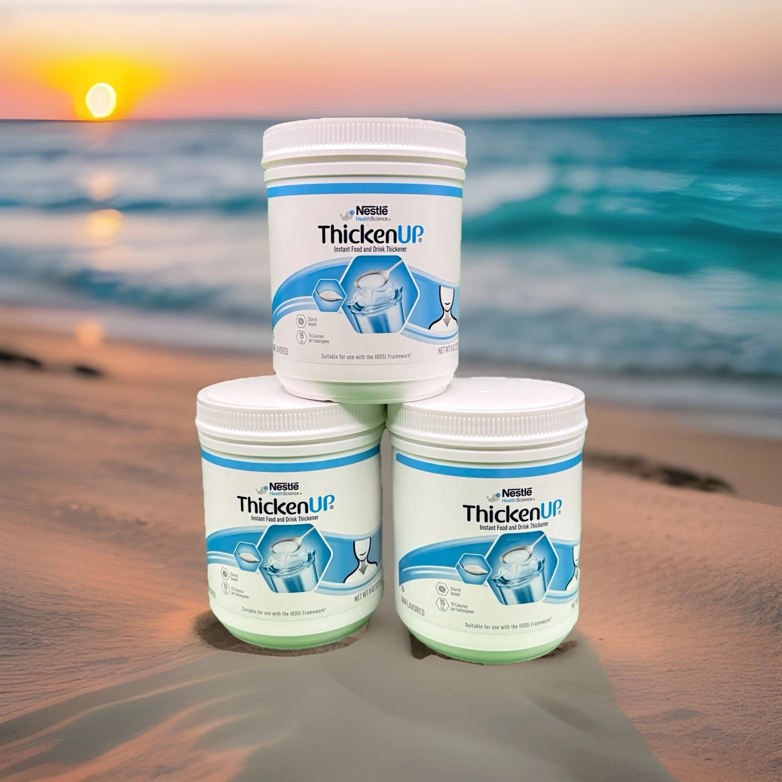 3x Nestle Resource Thickenup Thicken Up Instant Food & Drink Thickener