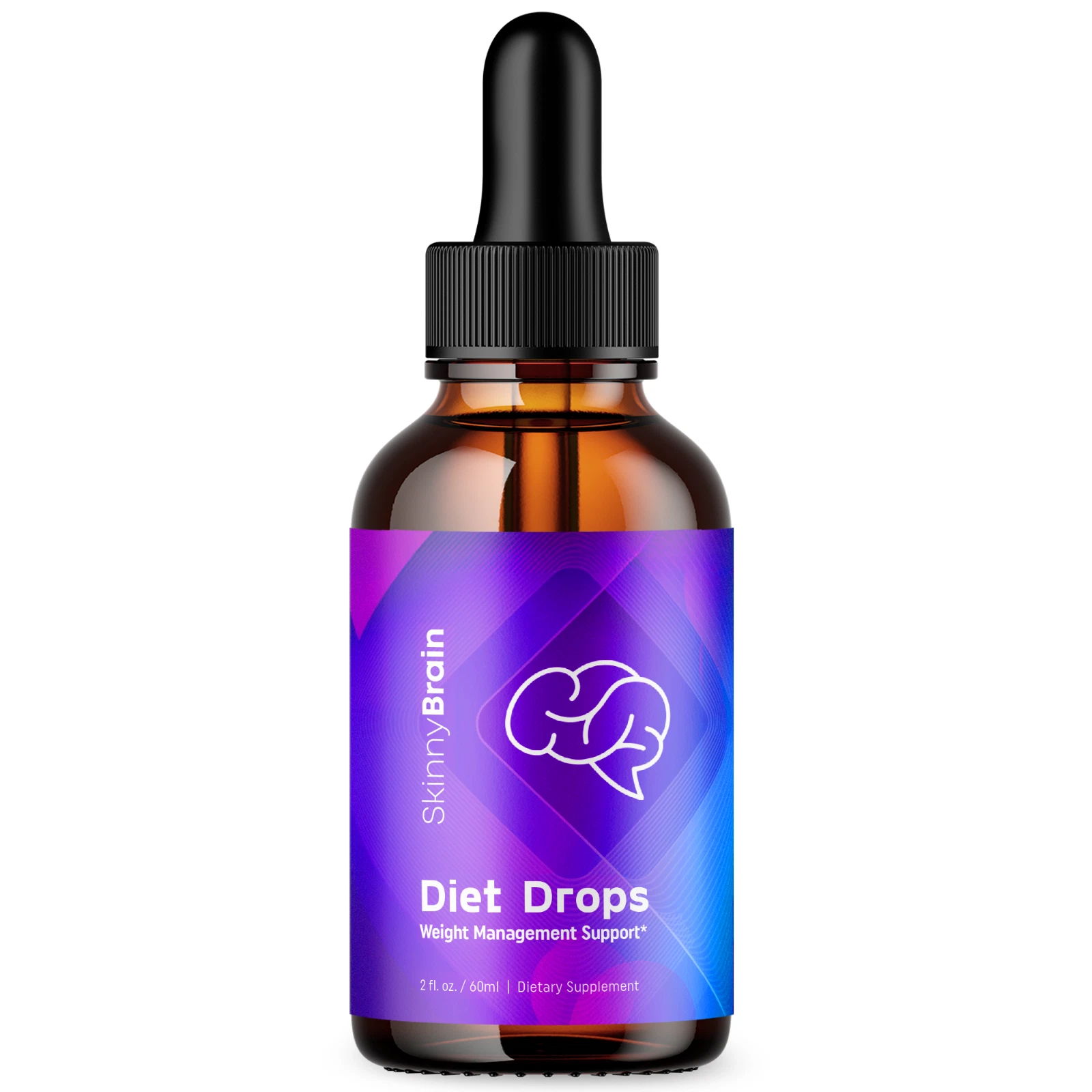 Skinny Brain Diet Drops - Liquid Drops for Weight Management & Support (1 Pack)