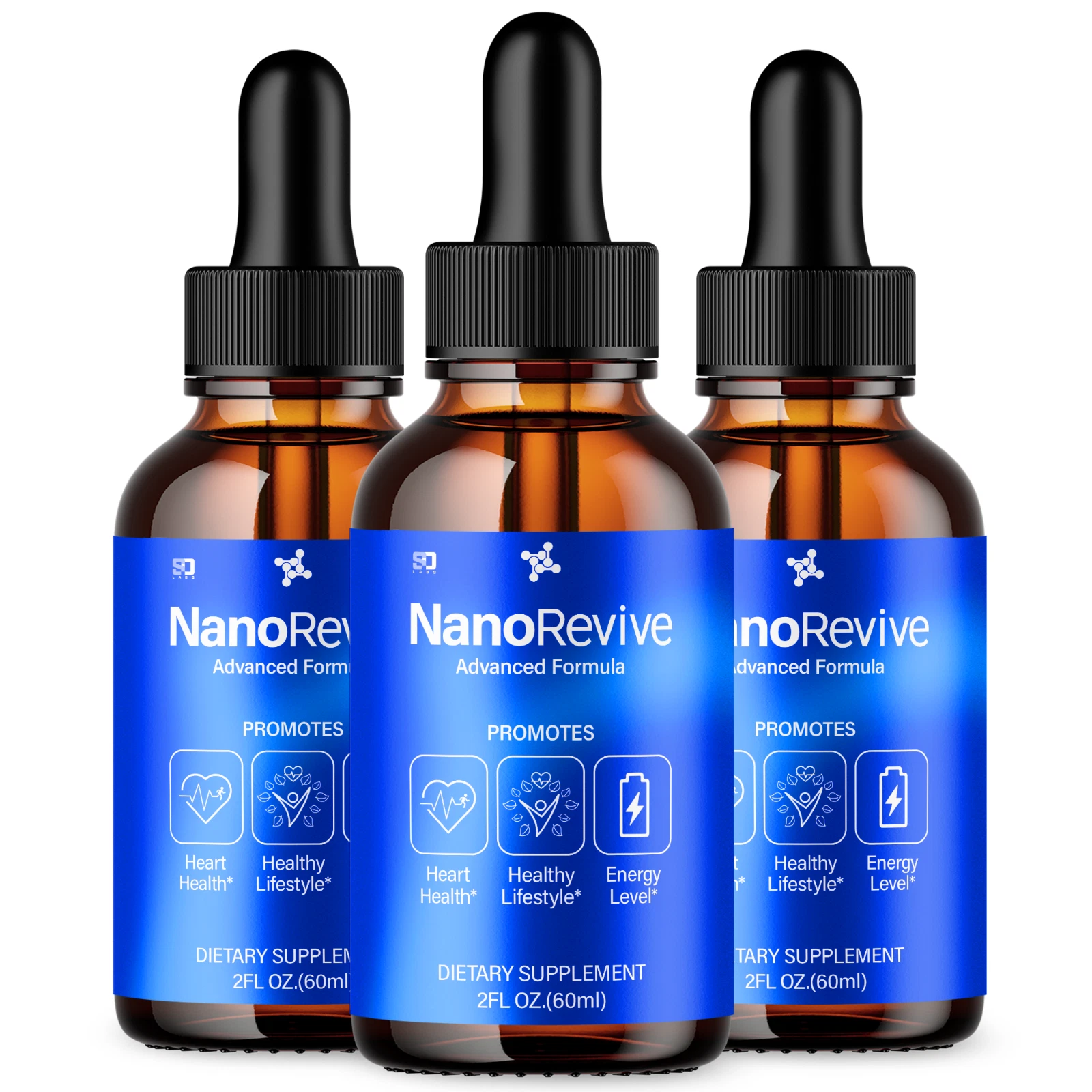 (3 Pack) Nano Revive Ear Drops - For Tinnitus Supports, Ear Relief & Comfort