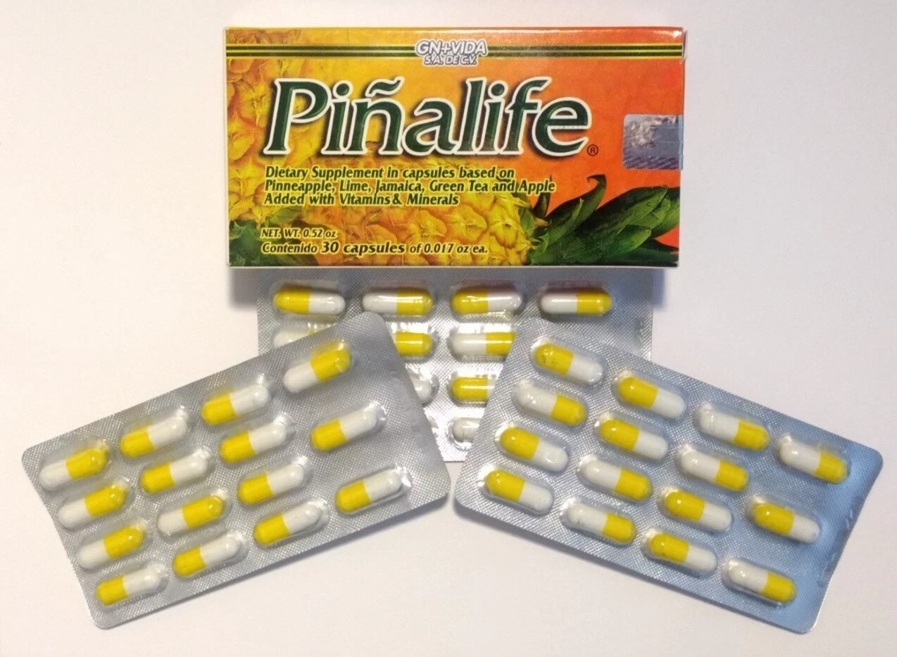 PINALIM CAPSULES 30 Day 100% Original Pineapple Capsulas de Pina Pinalim GN+Vida