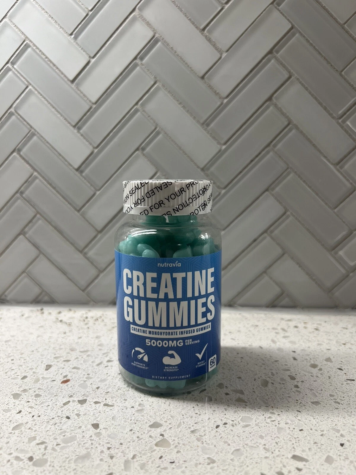 Nutravia Creatine Gummies 5gram Per Serving (30total Servings)