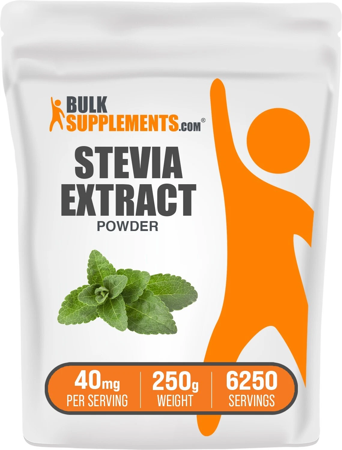 BulkSupplements Stevia Extract Powder - Zero Calorie Sweetener - 250g (8.8 oz)